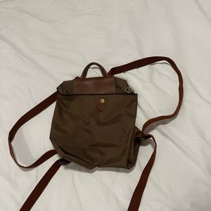 Longchamp Le Pliage Backpack in Olive